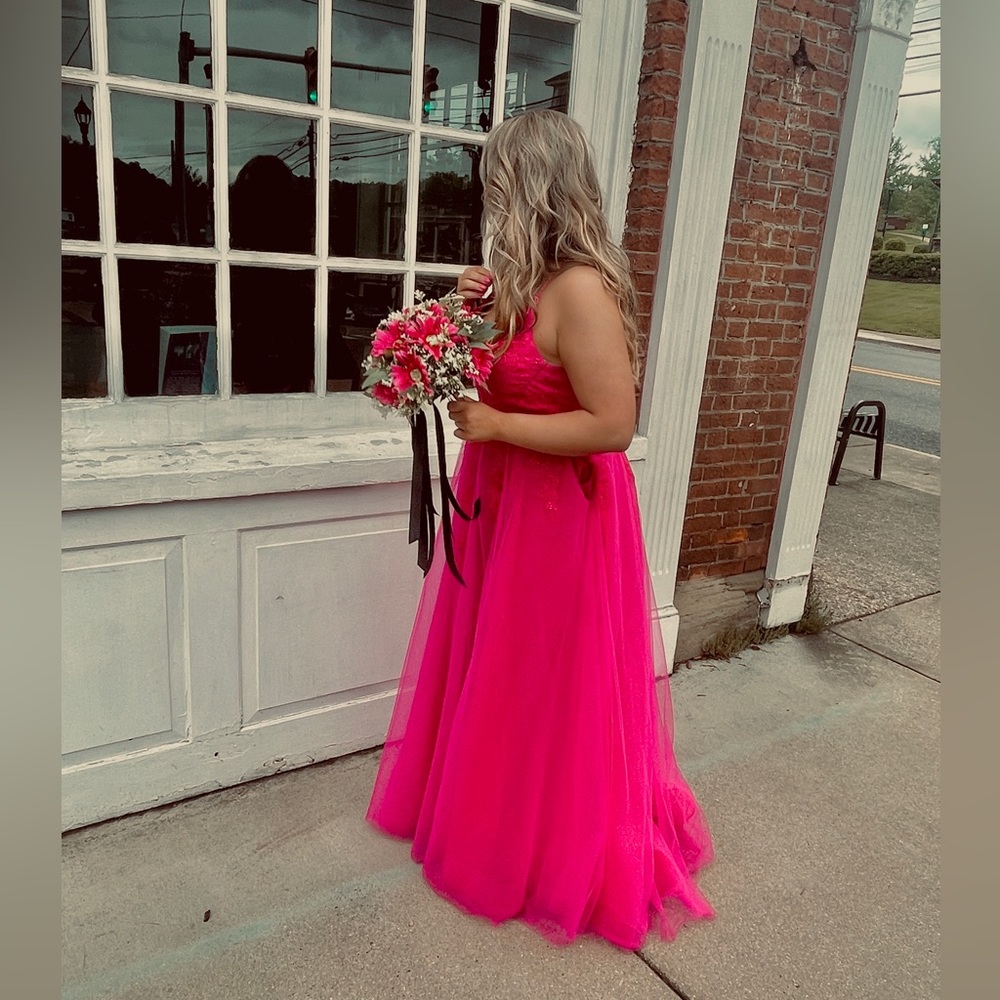 Pink prom dress